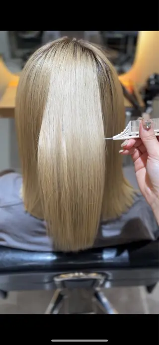 ロング レイヤーカット/ うる艶カラー/ユイのヘアスタイル