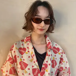 ミディアム 川原田麻衣【薬院/平 尾/高宮】透明感🫧のヘアスタイル