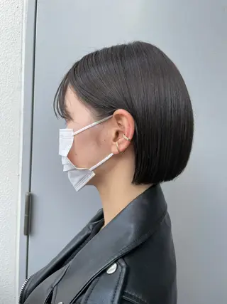 ショート カラー ヘアアレンジ flammeum所属・ハイトーン/ボブ /misakiのヘアスタイル