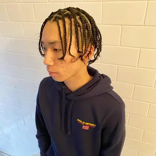 ミディアム カラー パーマ ヘアアレンジ メンズ キッズ ネイル マツエク・マツパ 中元 淳のヘアスタイル