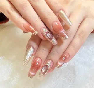 ネイル By moonネイル 🌷ワンホン/韓国風のネイルデザイン