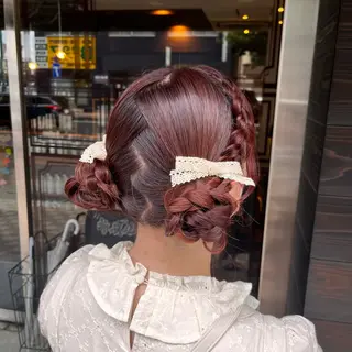 ロング おくだ　りお /ハイトーンカラーのヘアスタイル