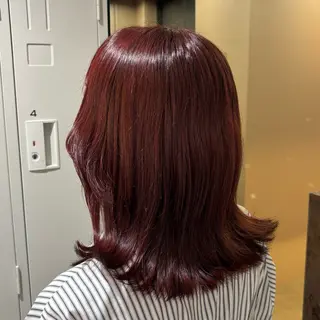 ミディアム のむらあんじゅ/ 韓国風レイヤーೀのヘアスタイル