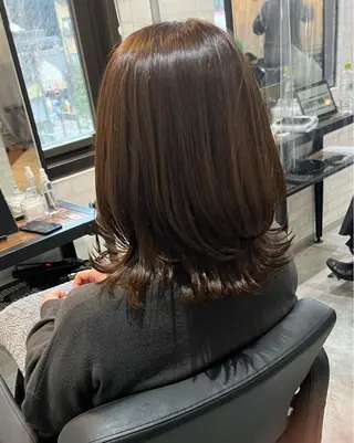 ミディアム カラー 福田　洋樹 /  zina博多のヘアスタイル