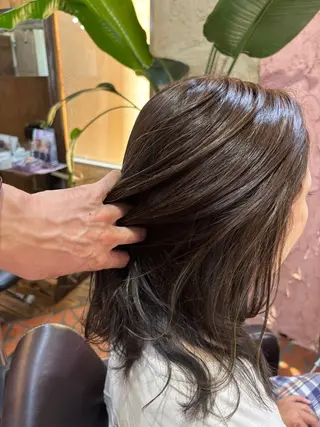ロング 川嶋 暢晃のヘアスタイル