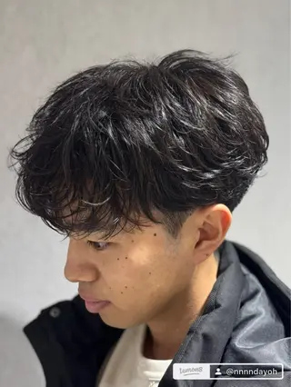 メンズ 曲がる縮毛/カルマパ ーマ/池袋/横村大全のヘアスタイル