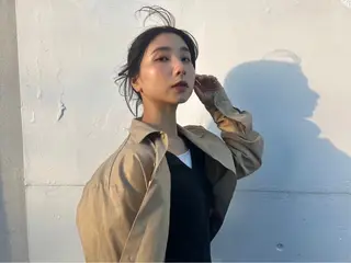 ヘアアレンジ 透明感ダブルカラー/ 諸岡ひばりのヘアスタイル