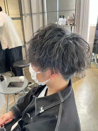 パーマ メンズ 石川 雄麻のヘアスタイル