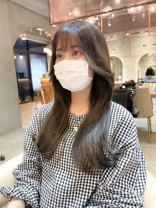 ロング カラー レイヤー/韓国ヘア 縮毛矯正🫧鈴木颯のヘアスタイル