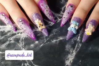 ロング ネイル クロキ 。のネイルデザイン