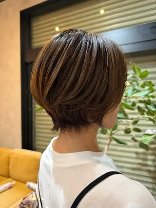 ショート 🐰艶カラー 韓国風 ヘア Miku 🦋のヘアスタイル