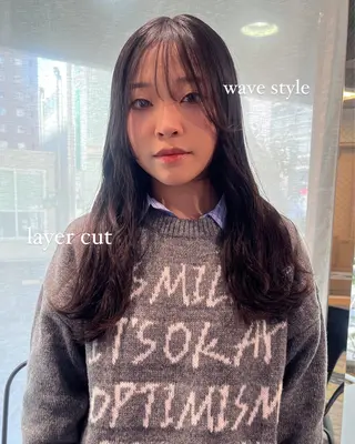 ロング 酸性ストレート 🤍🎀honokaのヘアスタイル