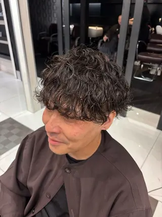パーマ メンズ 野口 竜矢のヘアスタイル