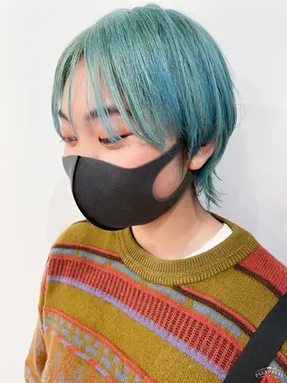 ショート nuu所属・💜ショート💜 ウルフ、ボブ二色亜美のヘアスタイル