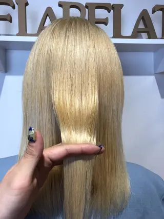 ミディアム 青野 文香のヘアスタイル