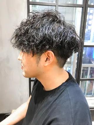 ショート パーマ メンズ amie高崎所属・高崎メンズパーマ 髪質改善TAKEのヘアスタイル