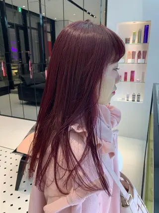 ロング カラー ハッシュカット/ハイ トーン/MANAMIのヘアスタイル