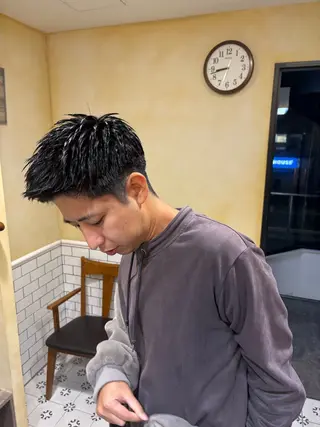 ショート Groomers Tokyo所属・大山慧也/メンズ/ フェード/バーバーのヘアスタイル