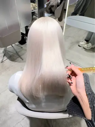 セミロング カラー GEM/ハイトーン /名駅/kanaeのヘアスタイル