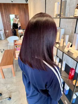 ミディアム 時﨑 実子/透明感カラーのヘアスタイル