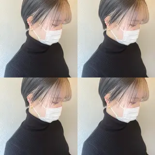 ミディアム カラー ヘアアレンジ 竹内啓太 ボブのヘアスタイル