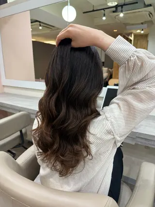 ロング パーマ 韓国風パーマ/ヘア セット/店長みづきのヘアスタイル