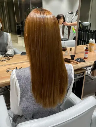 ロング ボブ/レイヤーボブ/ 髪質改善/梶川 夏季のヘアスタイル