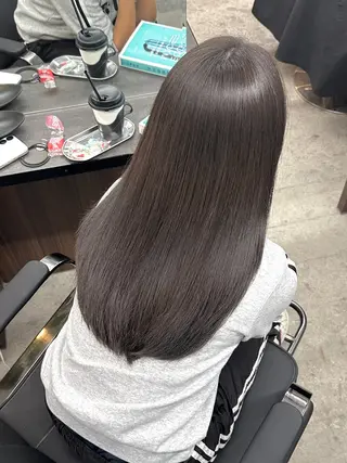 ロング カラー ブリーチなしWカラー 透明感/美髪/ユウゴのヘアスタイル