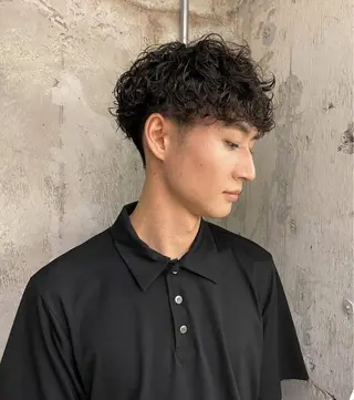 ショート パーマ メンズ TONUKOA RUA下北沢店【トヌコア ルア】所属・丸山璃子 /パーマ/レイヤーのヘアスタイル