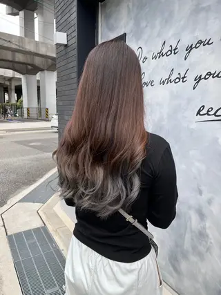 ロング カラー 森口 竜三のヘアスタイル