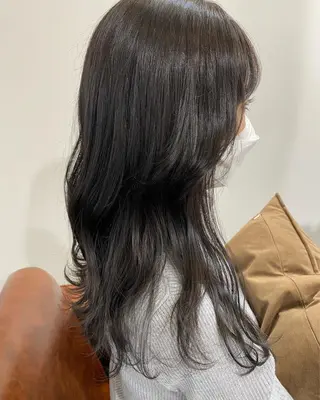 ロング カラー パーマ きむら ゆうきのヘアスタイル