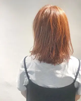 セミロング カラー 下北沢 soiのヘアスタイル
