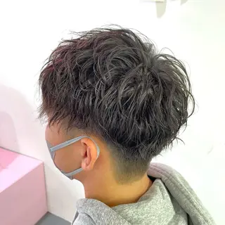 パーマ メンズ メンズ特化/パーマ/ ブリーチ/福島 千颯のヘアスタイル