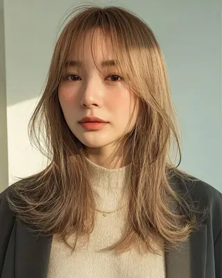 ロング カラー ☁️透明感カラー× レイヤー ☁️ノアのヘアスタイル