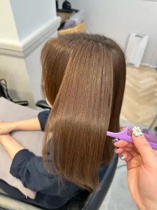 セミロング あいこ/ハンサム ショート/銀座🌷のヘアスタイル