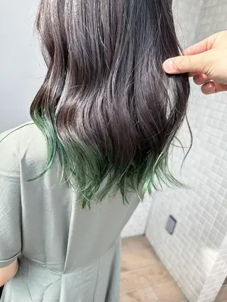 セミロング カラー ✨【公式】 juhl.横浜✨のヘアスタイル