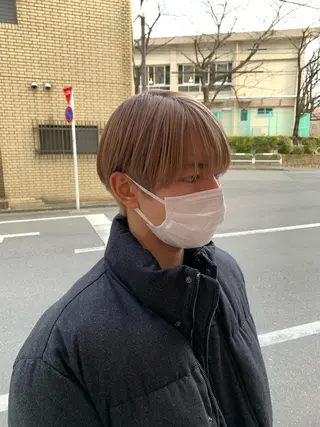 ショート カラー メンズ ✨ハイライトの達人 ボブ/ショート/雪下のヘアスタイル