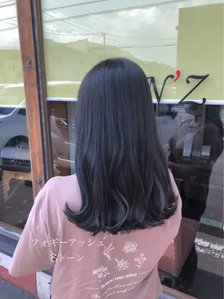 ロング カラー 堀口 彩佳のヘアスタイル