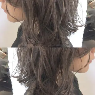 ミディアム カラー パーマ ヘアアレンジ エグチ アキラのヘアスタイル