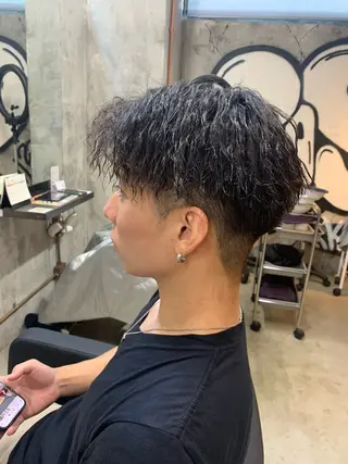 パーマ メンズ ⚡️メンズパーマ特化 mens支持◎/忠地のヘアスタイル