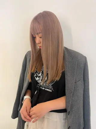 ロング カラー @kyoniyy KYONIのヘアスタイル