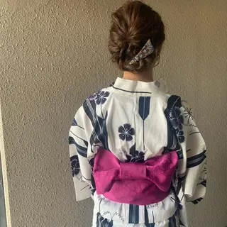 セミロング ヘアアレンジ chouette/ 根本優希のヘアスタイル