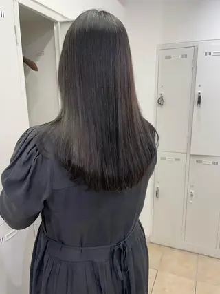 セミロング パーマ 福島成美/髪質改善 縮毛矯正/カラーのヘアスタイル