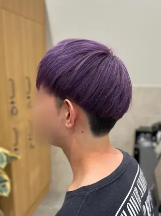 カラー メンズ 山口 玖瑠美のヘアスタイル