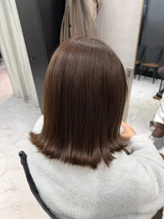 ミディアム カラー 透明感カラー/パーマ 🌀アオノのヘアスタイル