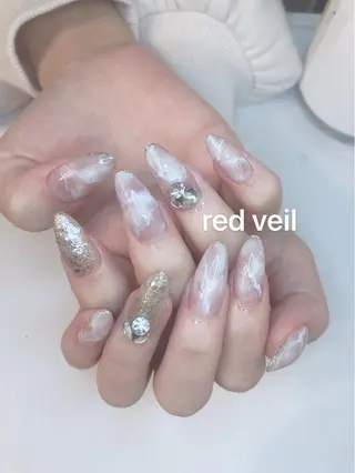 セミロング ネイル 長さ出し専門 nynaのネイルデザイン