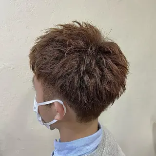 ショート メンズ ボブパーマ大人気 🍀店長ヨシダのヘアスタイル