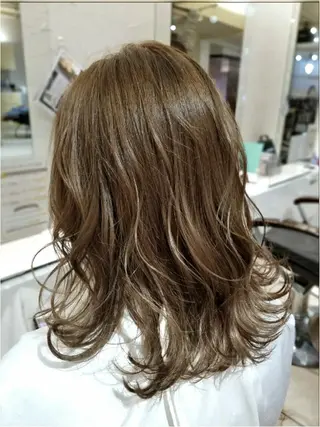 カラー ヘアアレンジ ミディアム 【髪質改善美容師】t occa茨木篠原健太のヘアスタイル