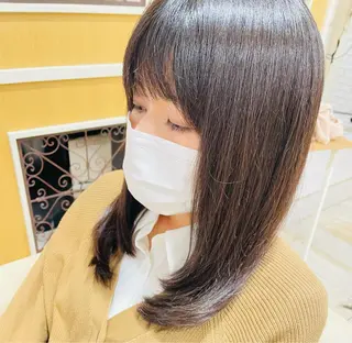 ロング すげさやか ✨メンズカットパーマのヘアスタイル