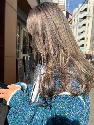 ロング カラー ベージュ/アレンジ /横浜/杉本千夏のヘアスタイル